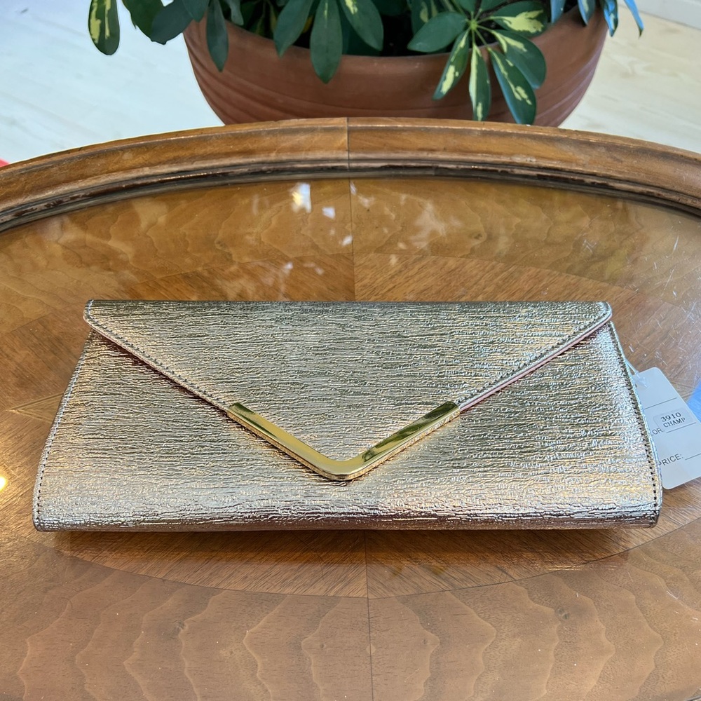 Unbranded Sparkly Copper Metallic Clutch